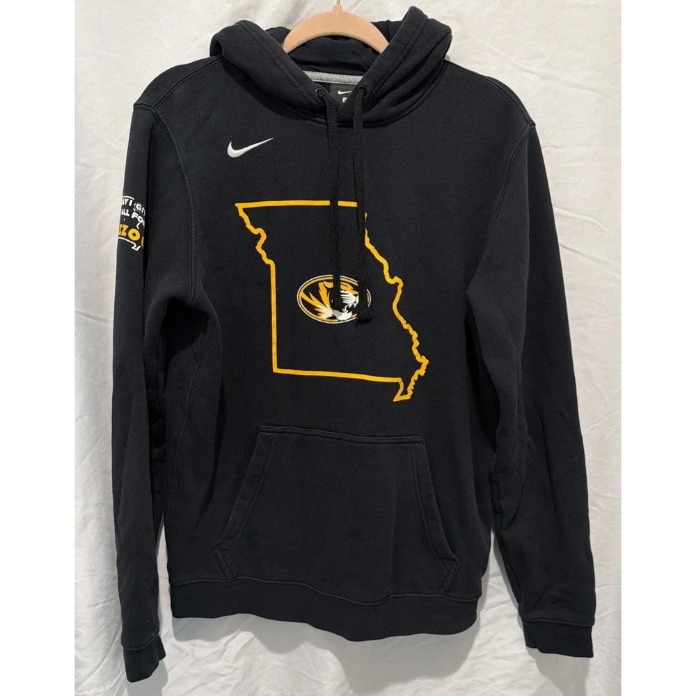 Nike Missouri Tigers‎ Black Sweatshirt Hoodie Size S